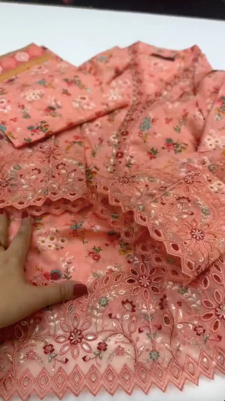 Bin Saeed Lawn Stitched 3-piece