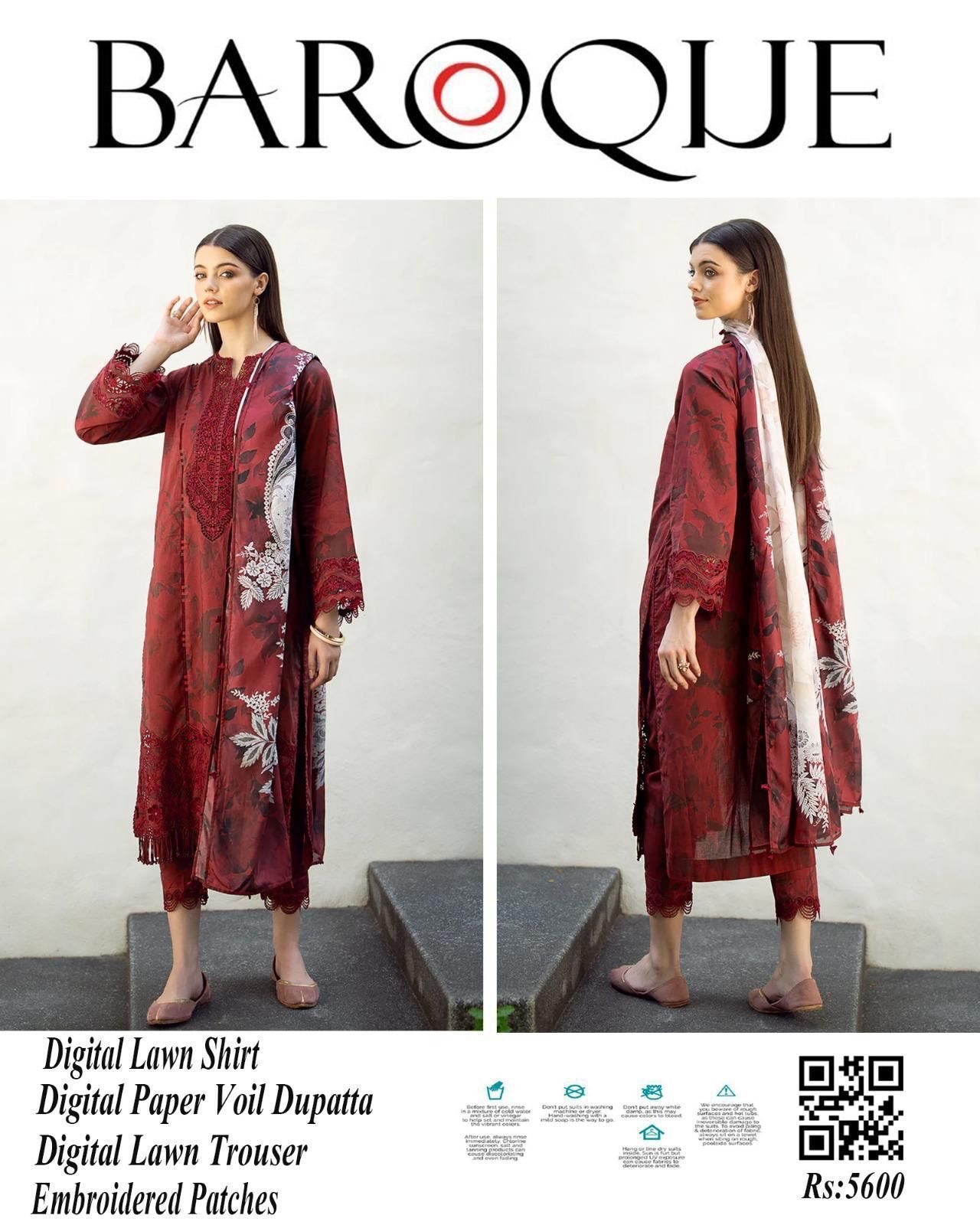 Baroque 3pc Summer Collection