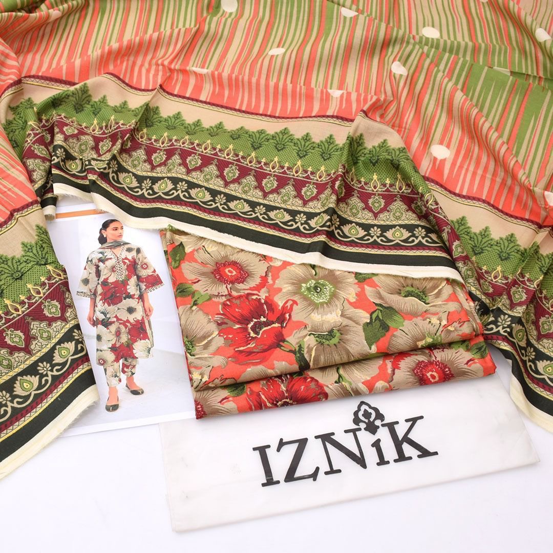 Iznik 3piece Summer Lawn