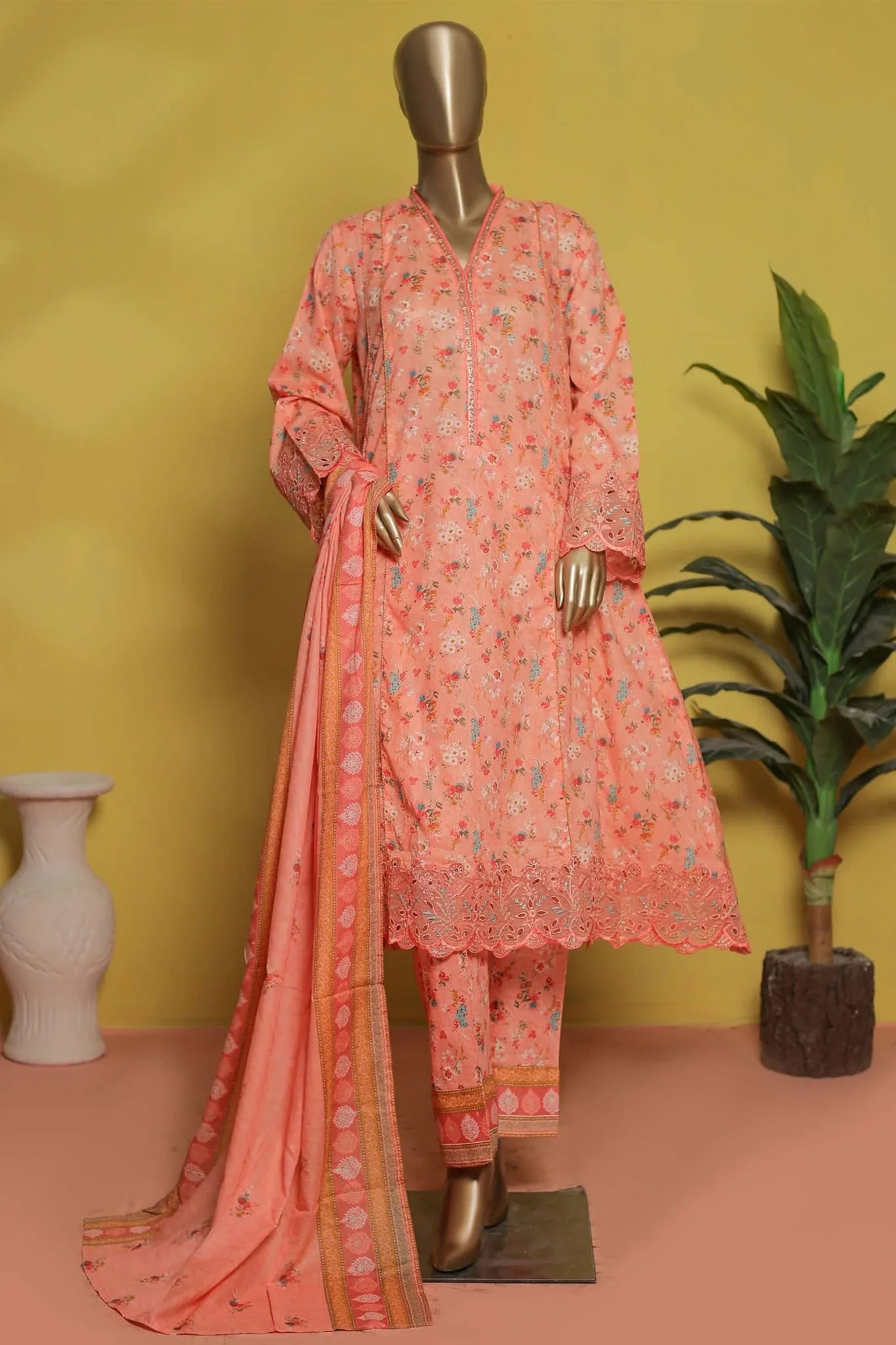 Bin Saeed Lawn Stitched 3-piece