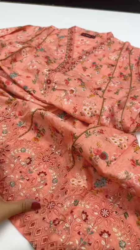 Bin Saeed Lawn Stitched 3-piece